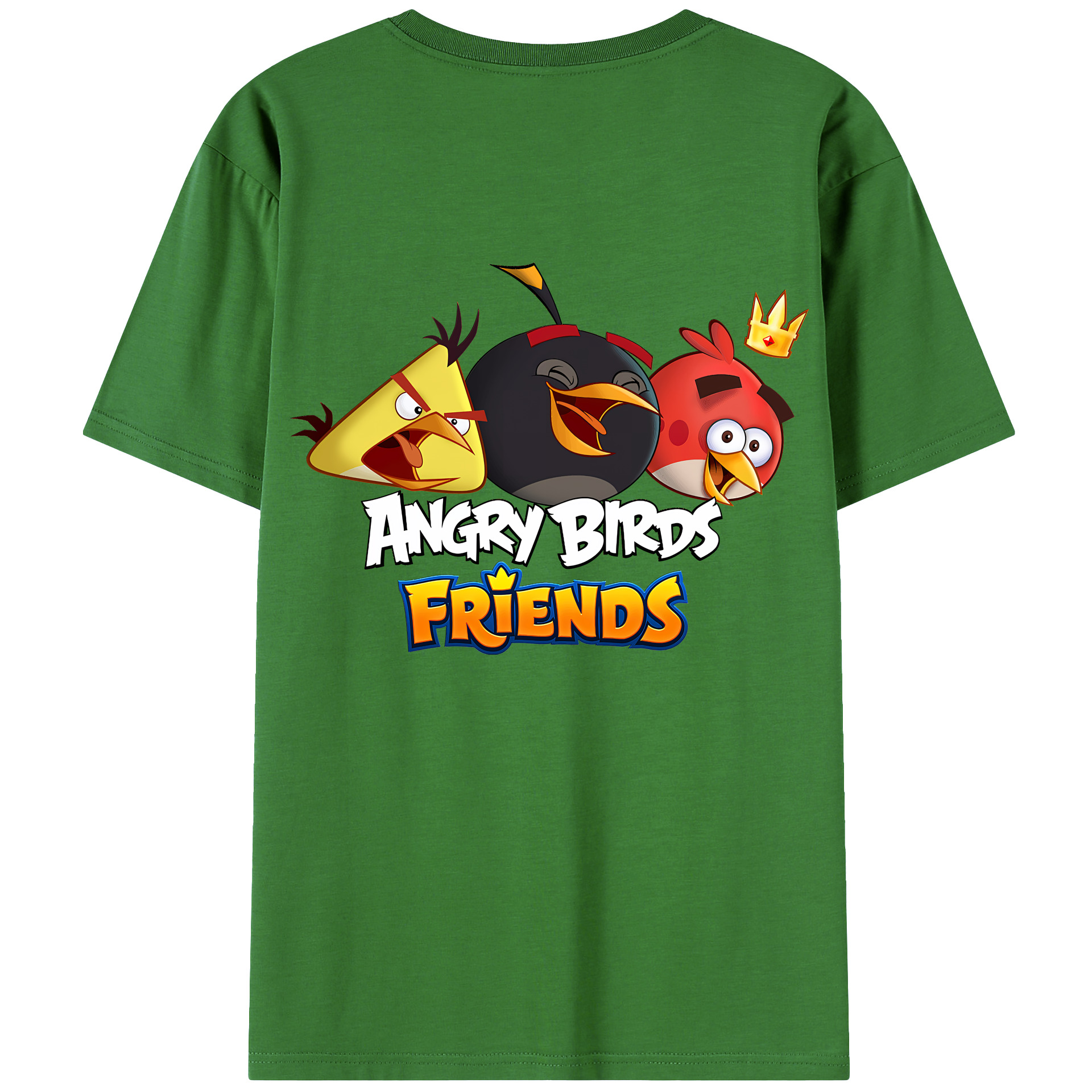 （画像用） Angry Birds アングリーバード レディース半袖Tシャツ(バックプリント)